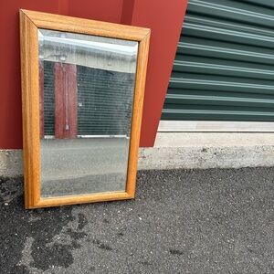 Elegant Oak Wall Mirror